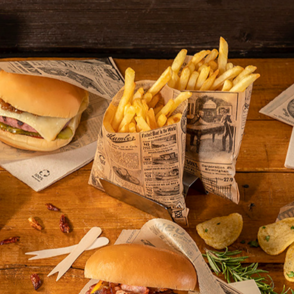 1000 sachets pour friture ingraissable times 12x12 cm