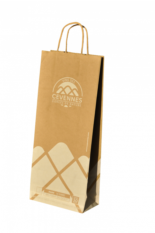 Devis cabas kraft poignée torsadée personnalisés (fabrication)
