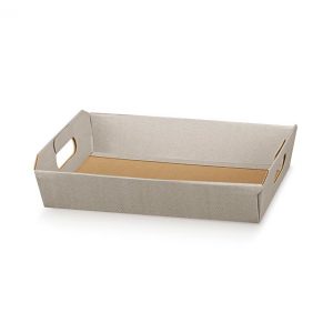 34432 panier carton PM Panier carton tortora gris