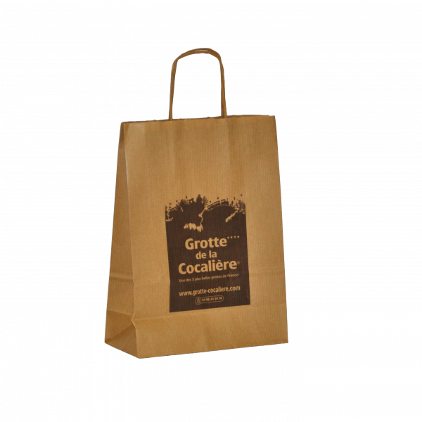 Devis cabas kraft poignée torsadée personnalisés (petite série)