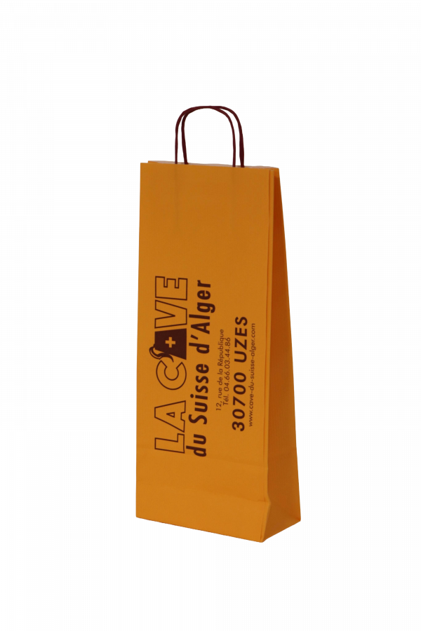 Devis cabas kraft poignée torsadée personnalisés (fabrication)