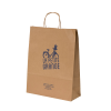 Devis cabas kraft poignée torsadée personnalisés (fabrication)