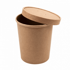Pot à soupe kraft brun