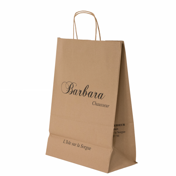 Devis cabas kraft poignée torsadée personnalisés (petite série)