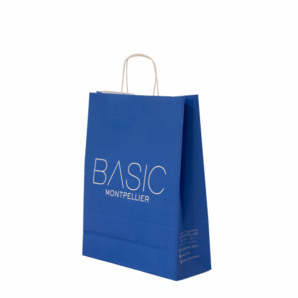 Devis cabas kraft poignée torsadée personnalisés (fabrication)