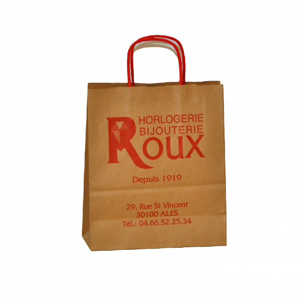 Devis cabas kraft poignée torsadée personnalisés (petite série)