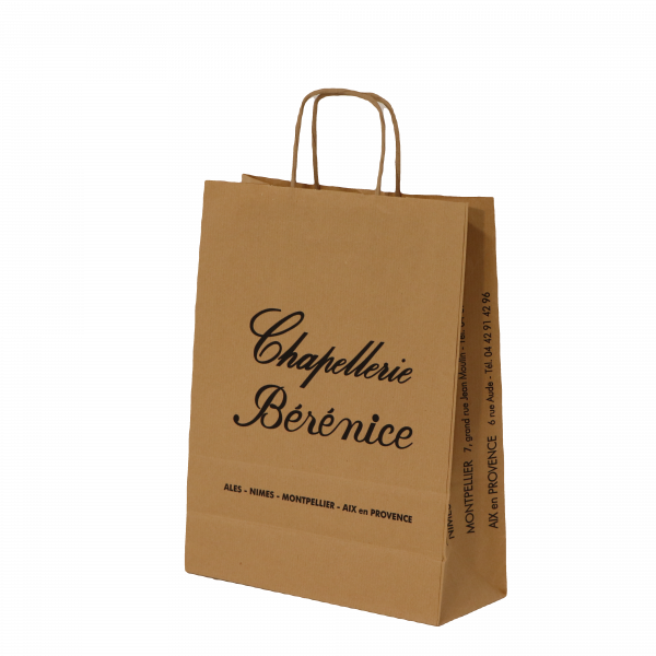 Devis cabas kraft poignée torsadée personnalisés (petite série)