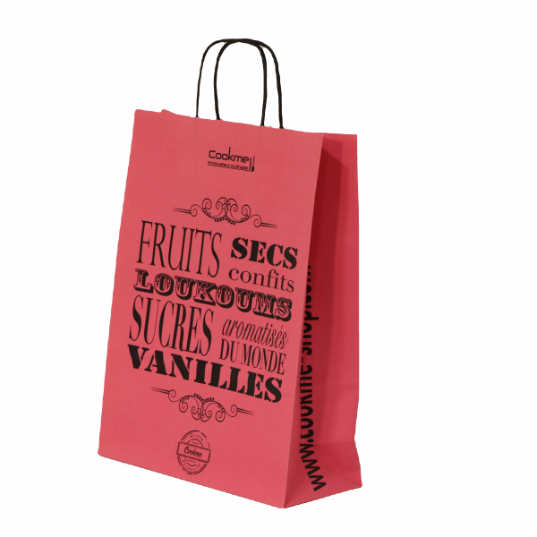 Devis cabas kraft poignée torsadée personnalisés (fabrication)