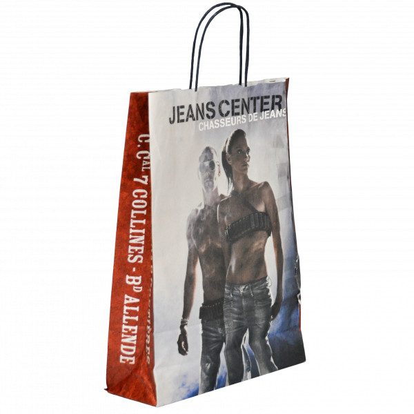 Devis cabas kraft poignée torsadée personnalisés (fabrication)