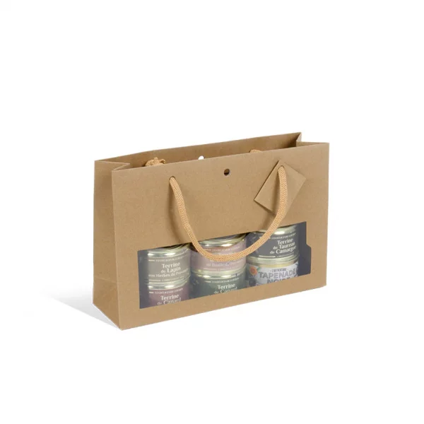 Cabas luxe chic nature fenêtre confiturier