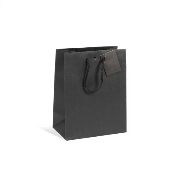 sac kraft noir Cabas luxe noir chic nature