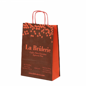 Devis cabas kraft poignée torsadée personnalisés (fabrication)