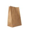 Sachet SOS brun lisse 22+14x38 cm