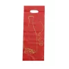 Sac plastique PDS 1 & 2 bouteilles rouge