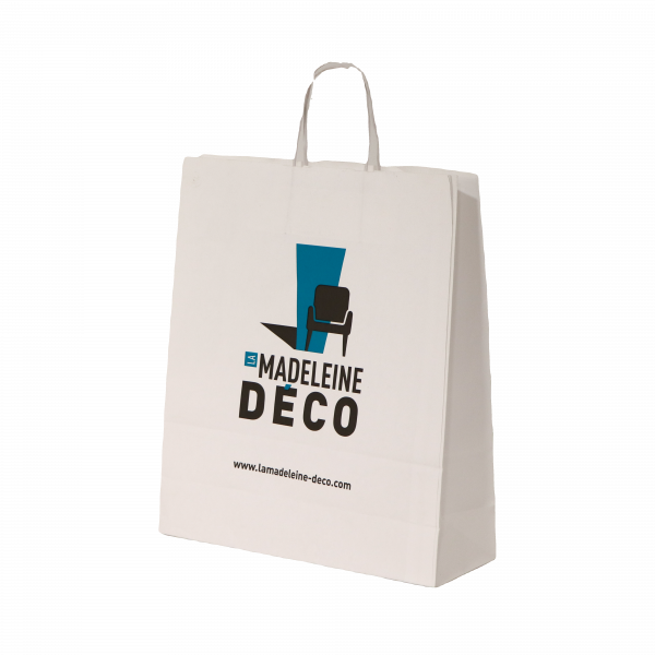 Devis cabas kraft poignée torsadée personnalisés (fabrication)