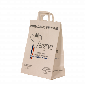 Devis cabas kraft poignée plate personnalisés (petite série)