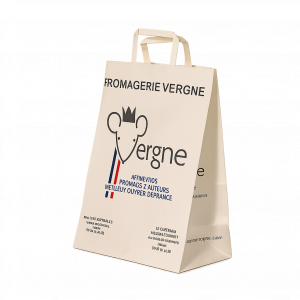 Devis cabas kraft poignée plate personnalisés (petite série)